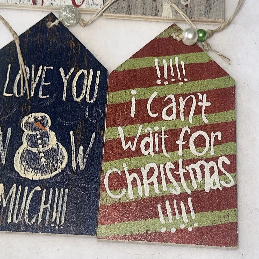 Handmade wooden ornament Scripted Simplicity Handcrafted Rustic Cottage Core NEW